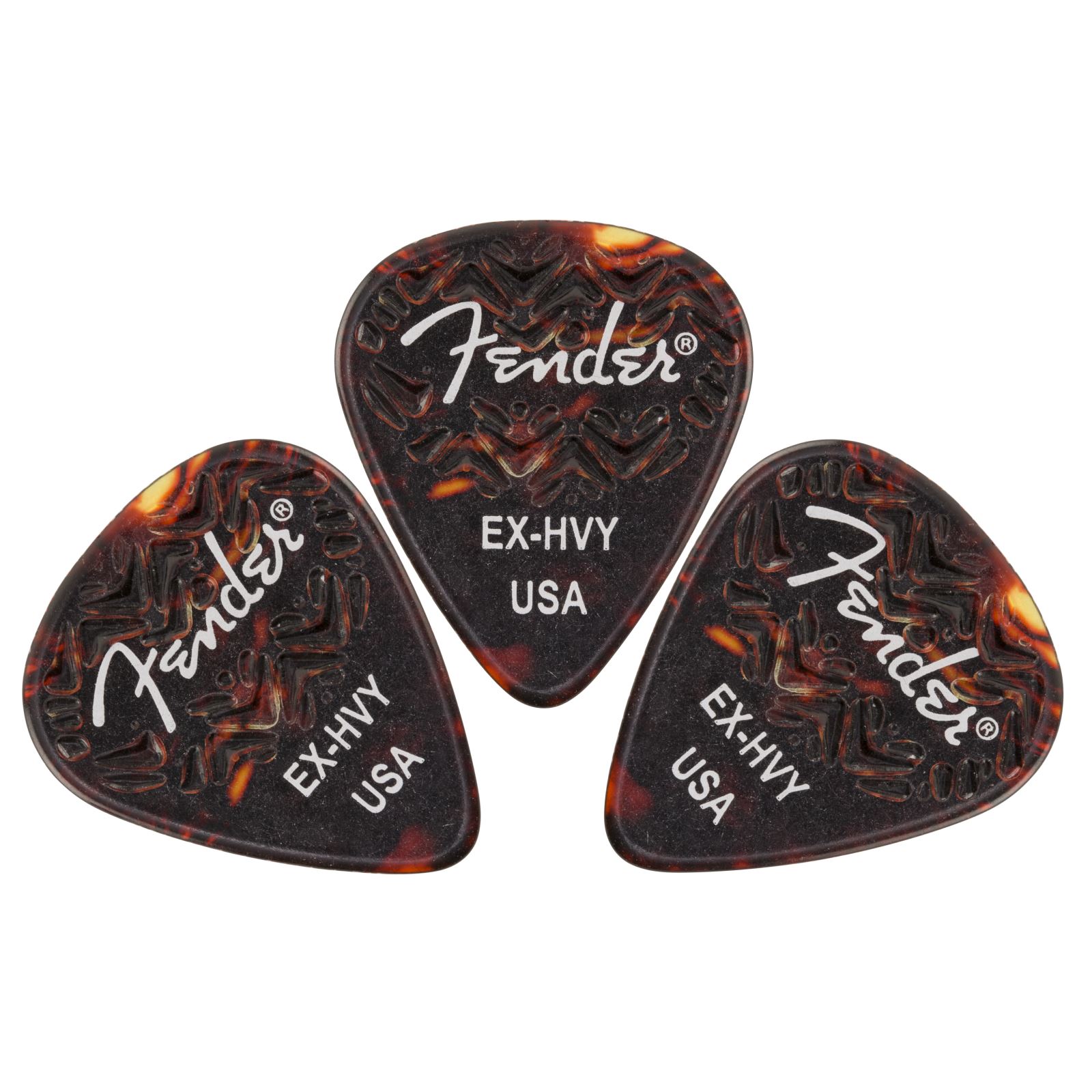 Fender 351 Wavelength Celluloid Guitar Picks, Extra Heavy